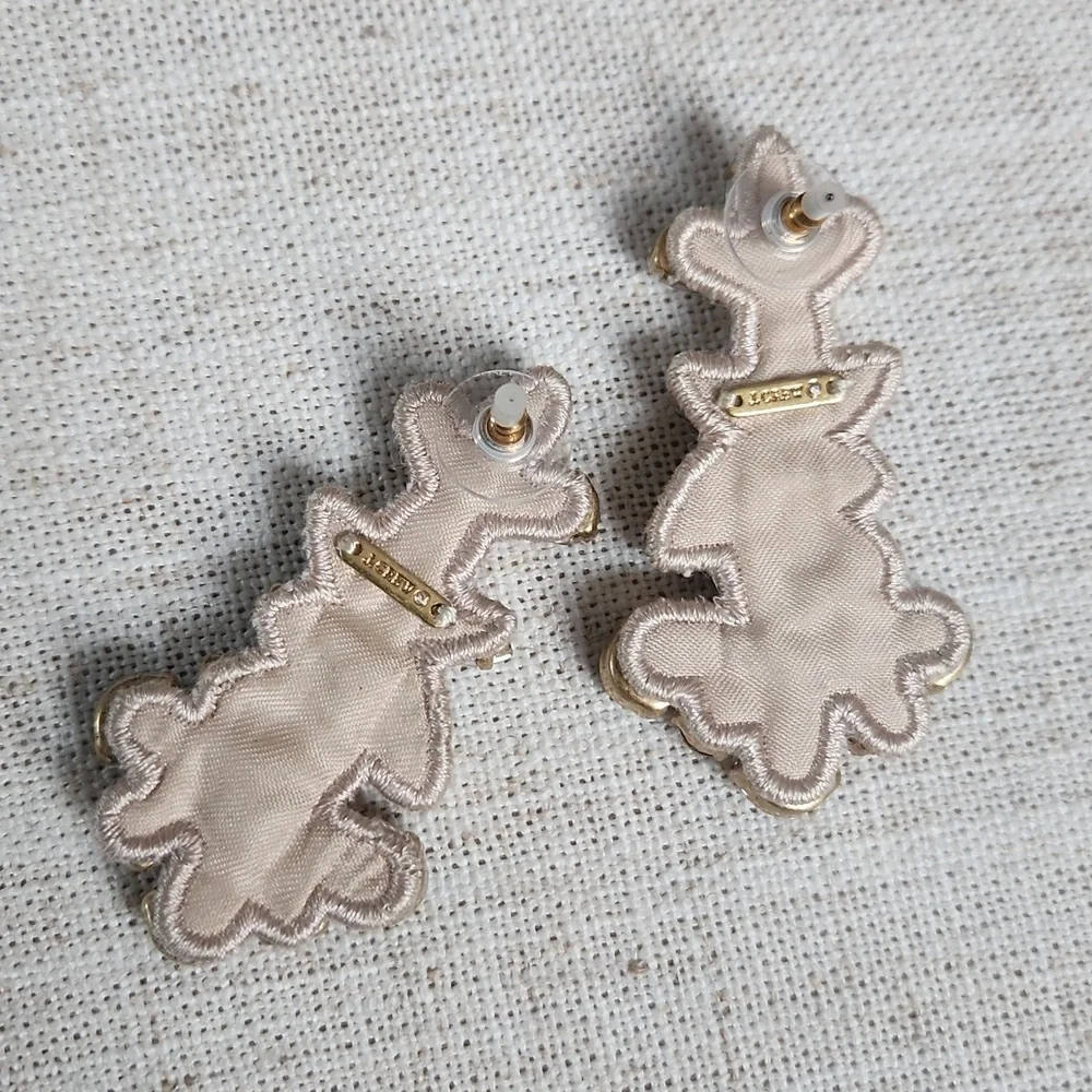 NWT! J. Crew Statement Jewel Earrings, Nuetral Colors